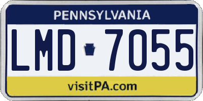 PA license plate LMD7055