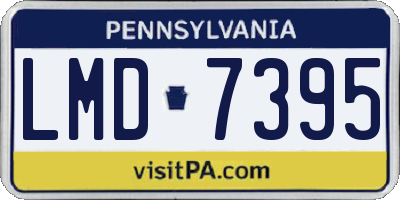 PA license plate LMD7395