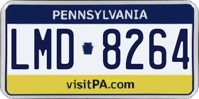 PA license plate LMD8264