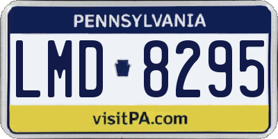 PA license plate LMD8295