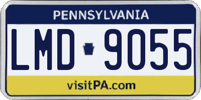 PA license plate LMD9055