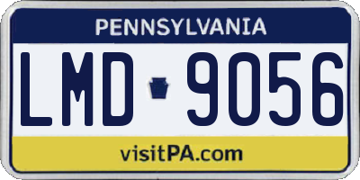 PA license plate LMD9056