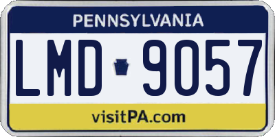 PA license plate LMD9057