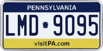 PA license plate LMD9095