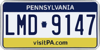 PA license plate LMD9147