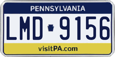 PA license plate LMD9156