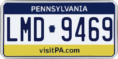 PA license plate LMD9469