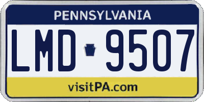 PA license plate LMD9507