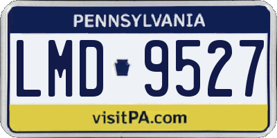 PA license plate LMD9527