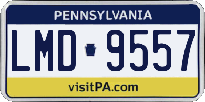 PA license plate LMD9557