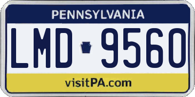 PA license plate LMD9560