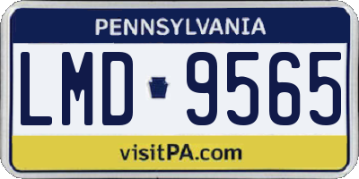 PA license plate LMD9565