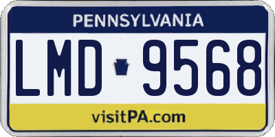 PA license plate LMD9568