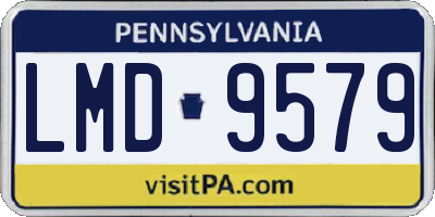 PA license plate LMD9579