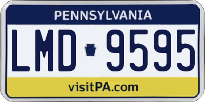PA license plate LMD9595