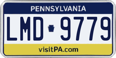 PA license plate LMD9779