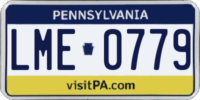 PA license plate LME0779