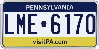 PA license plate LME6170