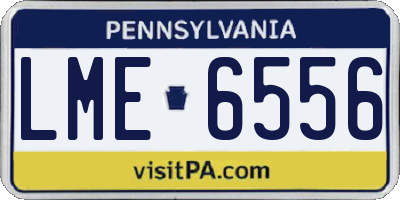 PA license plate LME6556