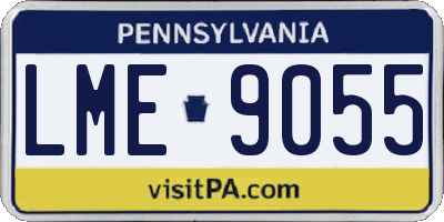 PA license plate LME9055