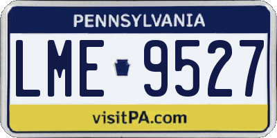 PA license plate LME9527