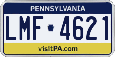 PA license plate LMF4621