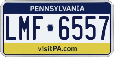 PA license plate LMF6557