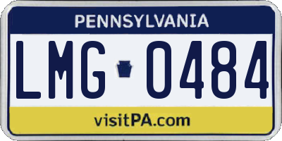 PA license plate LMG0484