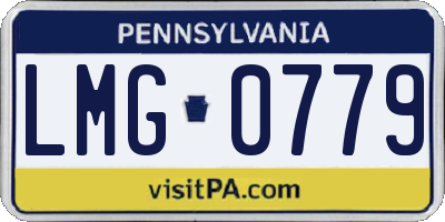 PA license plate LMG0779