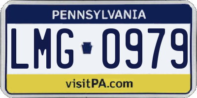 PA license plate LMG0979