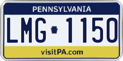 PA license plate LMG1150