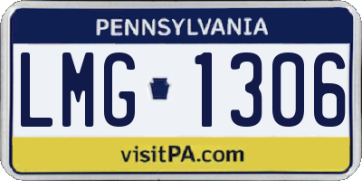 PA license plate LMG1306
