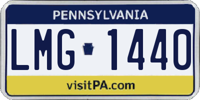 PA license plate LMG1440