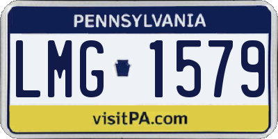 PA license plate LMG1579