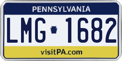 PA license plate LMG1682