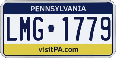 PA license plate LMG1779