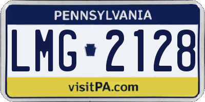PA license plate LMG2128