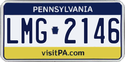 PA license plate LMG2146