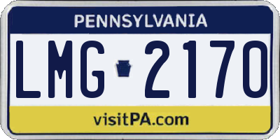 PA license plate LMG2170