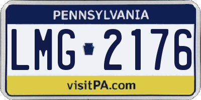 PA license plate LMG2176