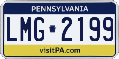PA license plate LMG2199