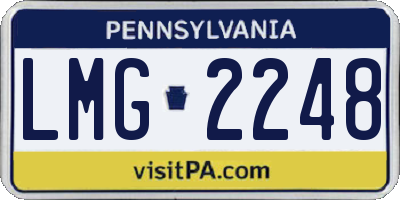 PA license plate LMG2248