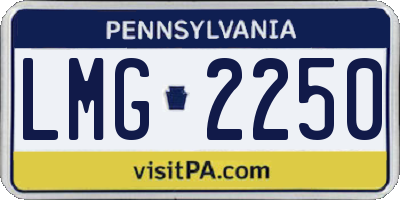 PA license plate LMG2250