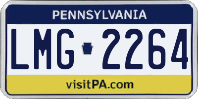 PA license plate LMG2264