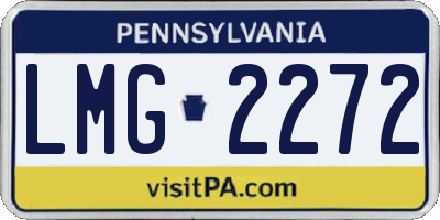 PA license plate LMG2272