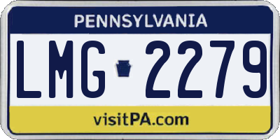 PA license plate LMG2279