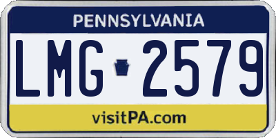 PA license plate LMG2579