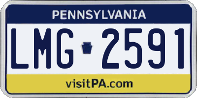 PA license plate LMG2591