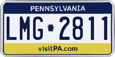 PA license plate LMG2811