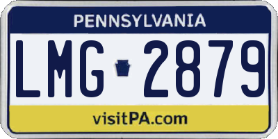 PA license plate LMG2879